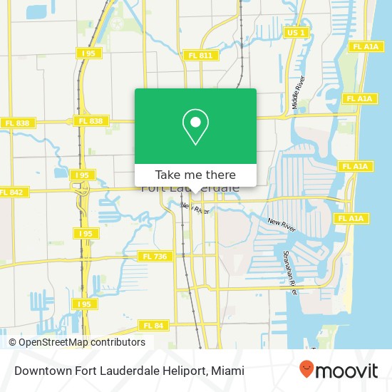 Mapa de Downtown Fort Lauderdale Heliport