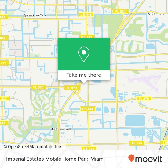 Imperial Estates Mobile Home Park map