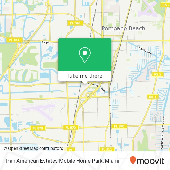 Mapa de Pan American Estates Mobile Home Park