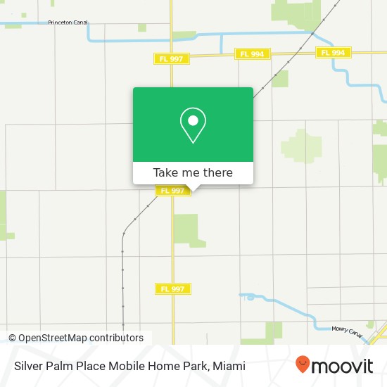 Silver Palm Place Mobile Home Park map