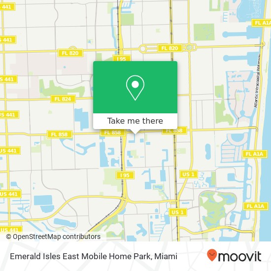 Mapa de Emerald Isles East Mobile Home Park