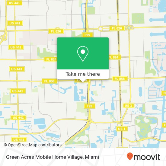 Mapa de Green Acres Mobile Home Village