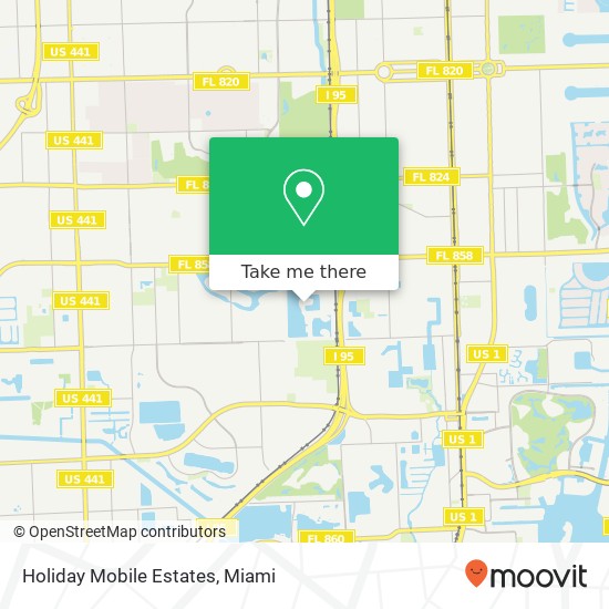 Mapa de Holiday Mobile Estates