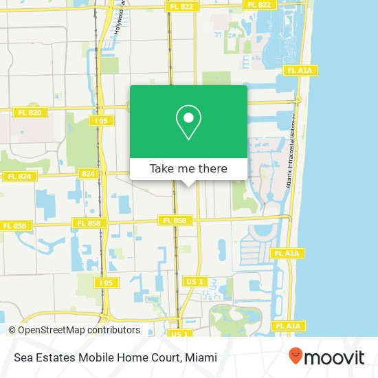 Sea Estates Mobile Home Court map