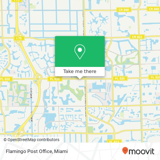 Flamingo Post Office map