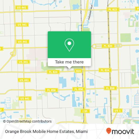 Orange Brook Mobile Home Estates map