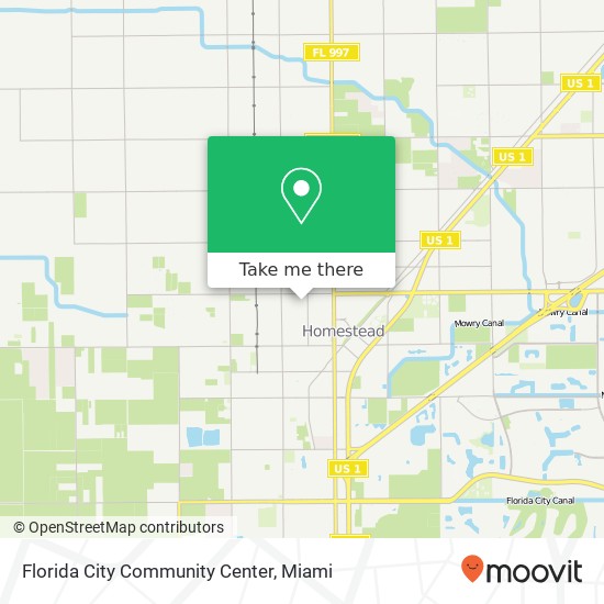 Mapa de Florida City Community Center