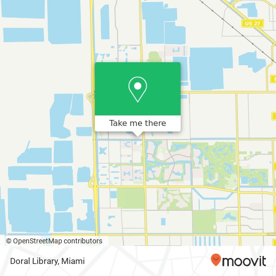 Doral Library map