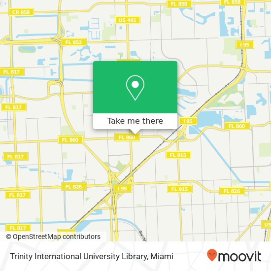 Trinity International University Library map