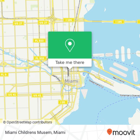 Mapa de Miami Childrens Musem