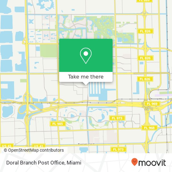 Mapa de Doral Branch Post Office