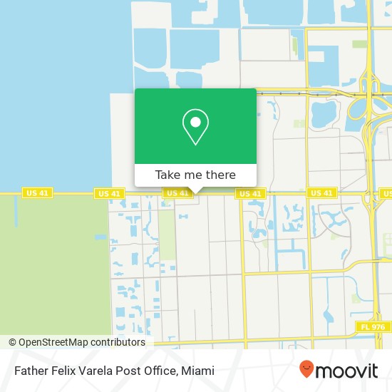 Father Felix Varela Post Office map