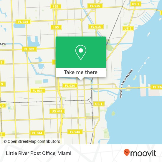 Mapa de Little River Post Office