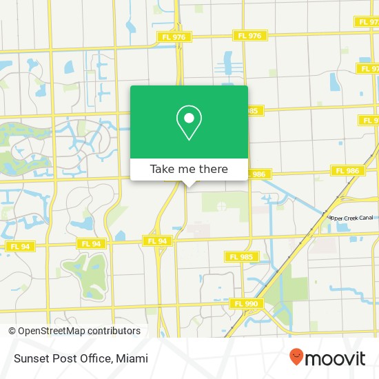 Mapa de Sunset Post Office