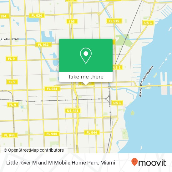 Mapa de Little River M and M Mobile Home Park