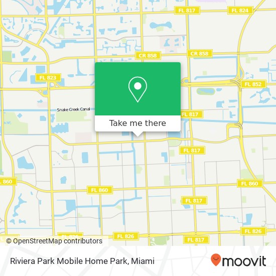 Riviera Park Mobile Home Park map