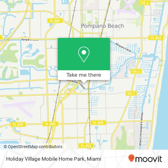 Mapa de Holiday Village Mobile Home Park