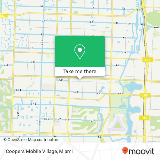 Mapa de Coopers Mobile Village