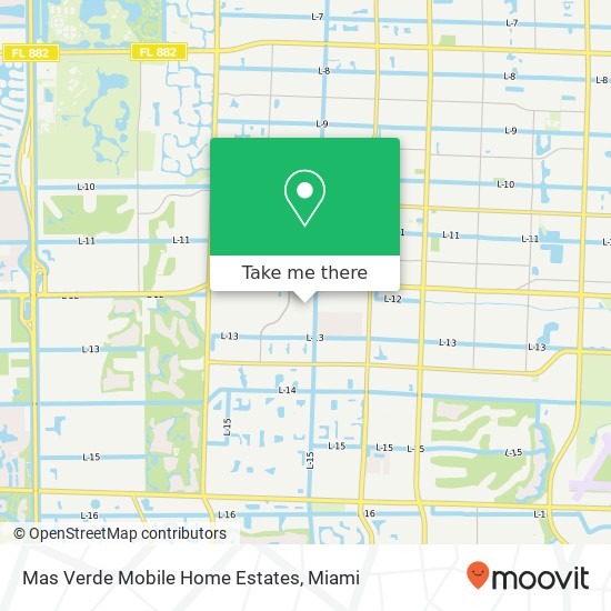 Mas Verde Mobile Home Estates map
