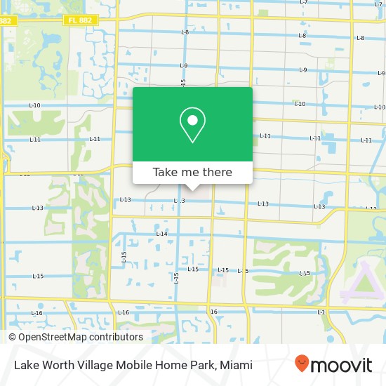 Lake Worth Village Mobile Home Park map