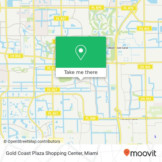 Mapa de Gold Coast Plaza Shopping Center