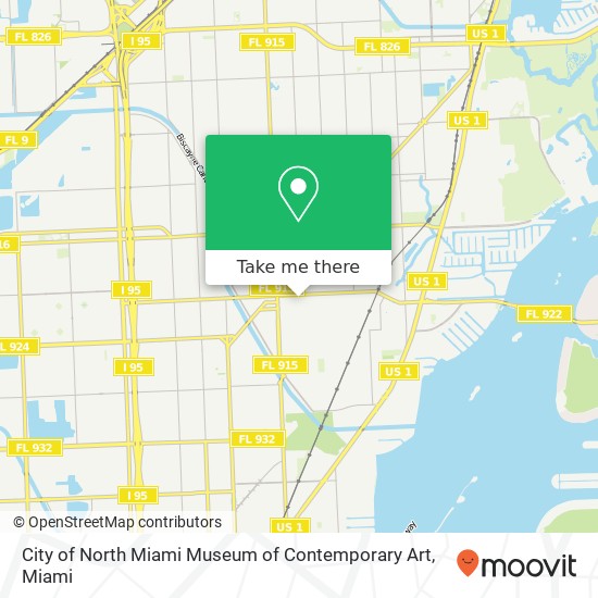 City of North Miami Museum of Contemporary Art map
