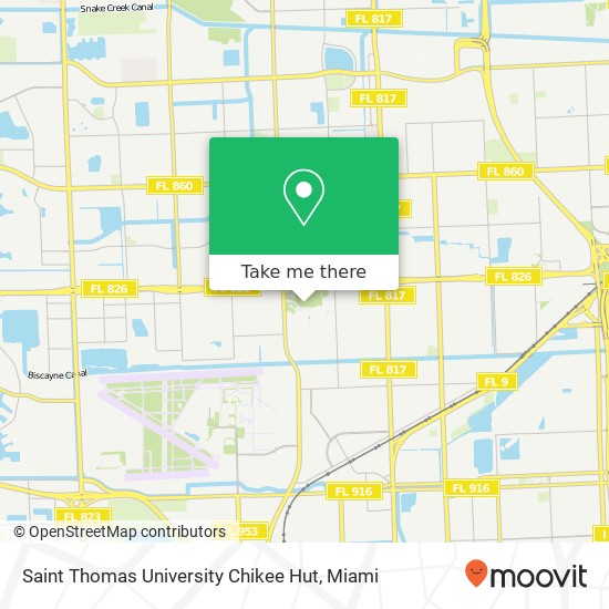 Mapa de Saint Thomas University Chikee Hut