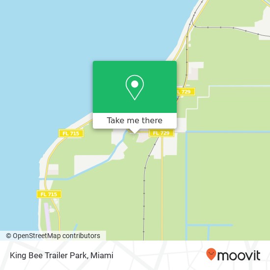 King Bee Trailer Park map