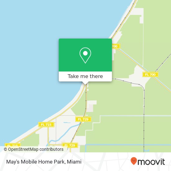 May's Mobile Home Park map