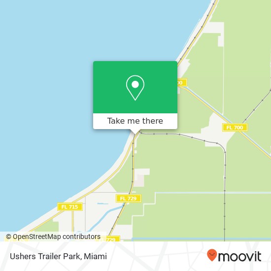 Ushers Trailer Park map