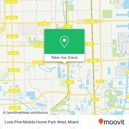 Mapa de Lone Pine Mobile Home Park West