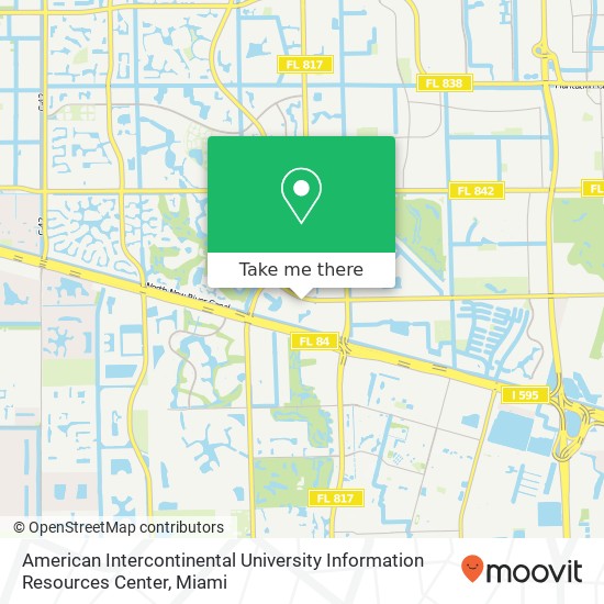 American Intercontinental University Information Resources Center map