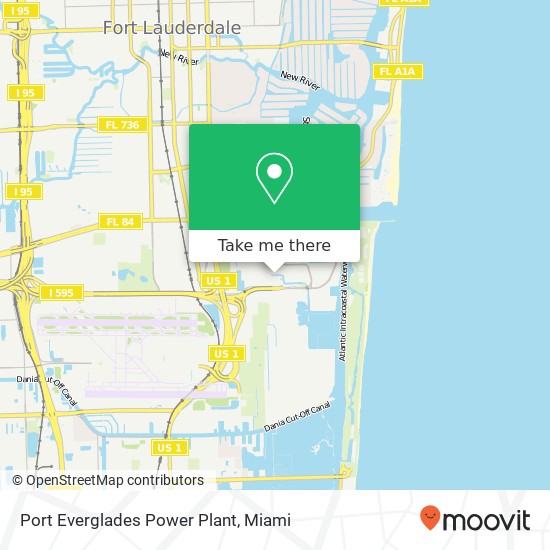 Port Everglades Power Plant map