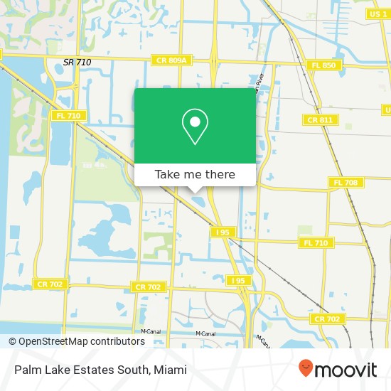 Palm Lake Estates South map