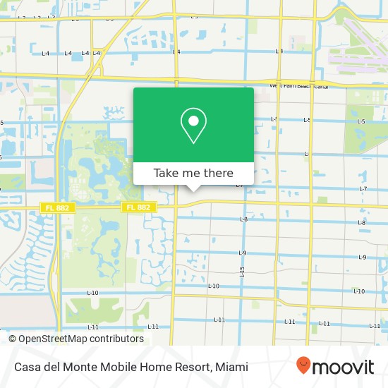 Casa del Monte Mobile Home Resort map