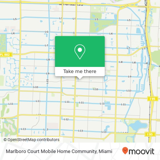 Marlboro Court Mobile Home Community map