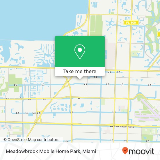 Meadowbrook Mobile Home Park map