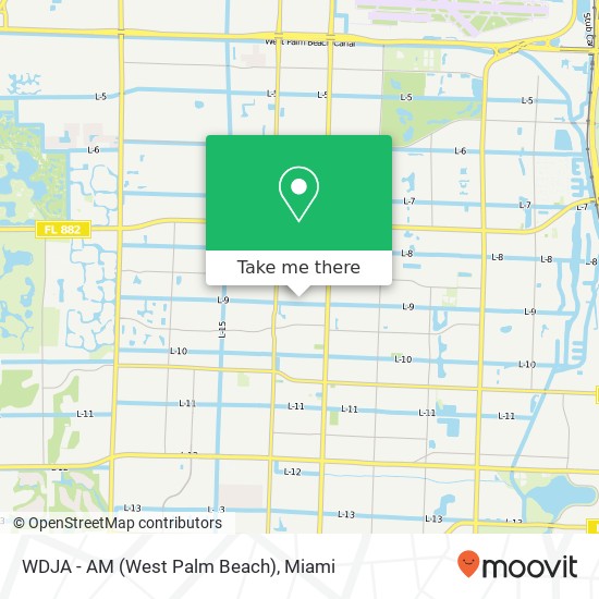 WDJA - AM (West Palm Beach) map