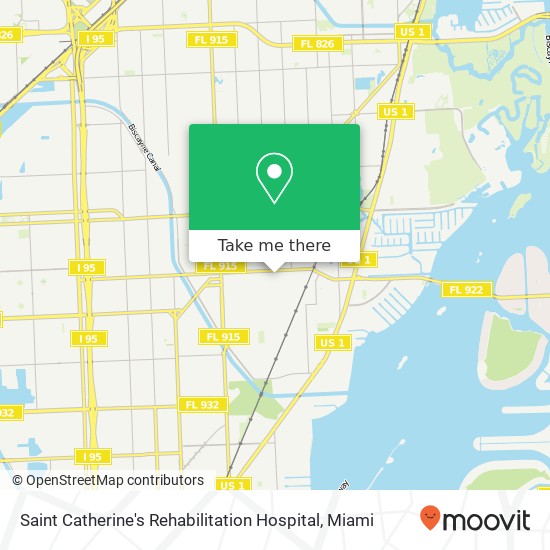 Mapa de Saint Catherine's Rehabilitation Hospital