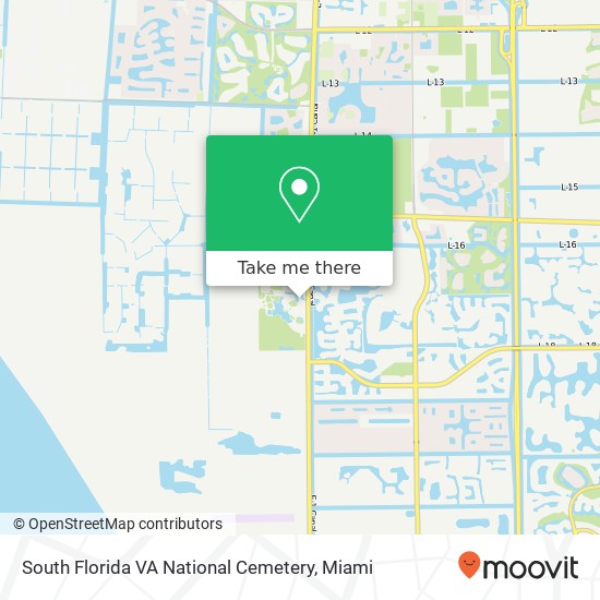 South Florida VA National Cemetery map