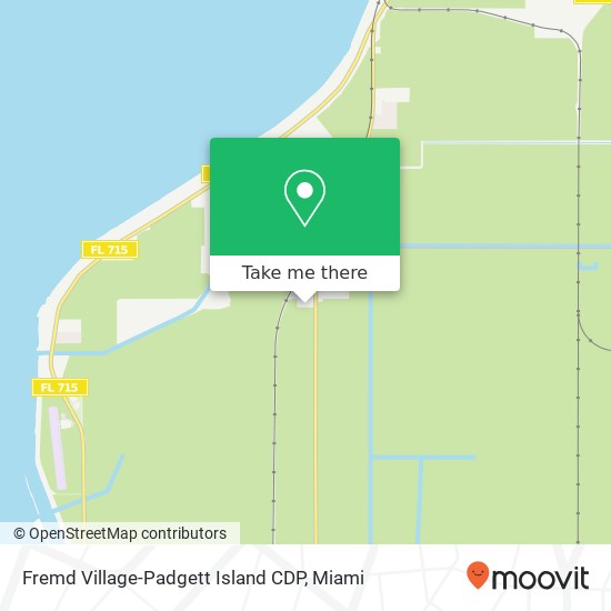 Mapa de Fremd Village-Padgett Island CDP