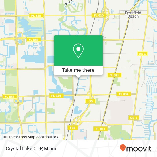 Crystal Lake CDP map