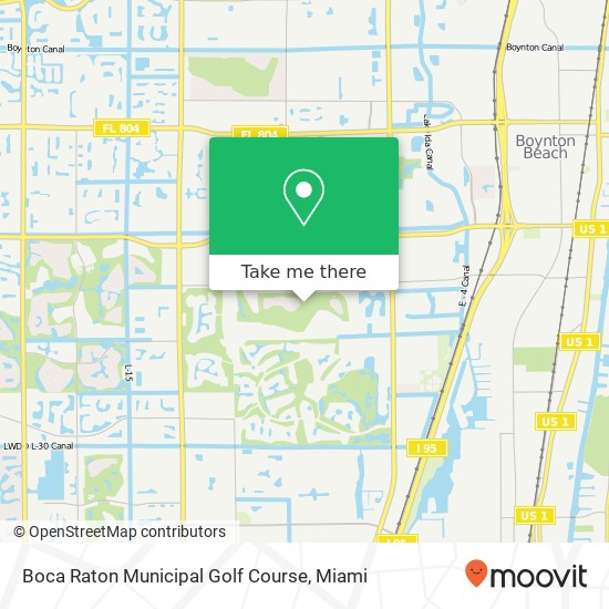 Boca Raton Municipal Golf Course map