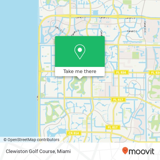 Clewiston Golf Course map