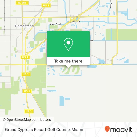 Grand Cypress Resort Golf Course map