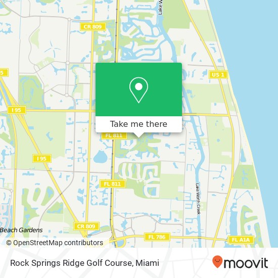 Mapa de Rock Springs Ridge Golf Course