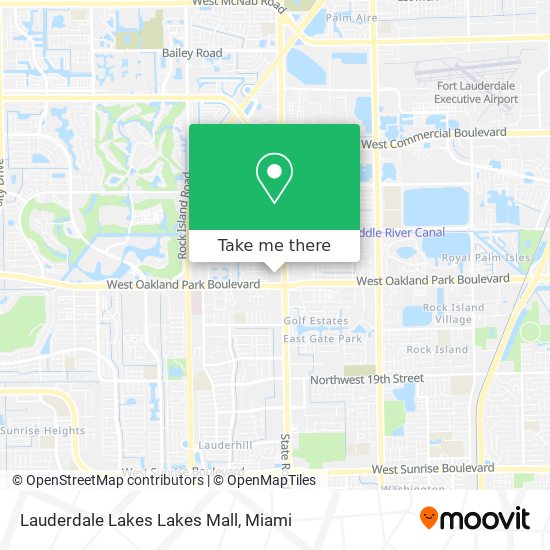 Lauderdale Lakes Lakes Mall map
