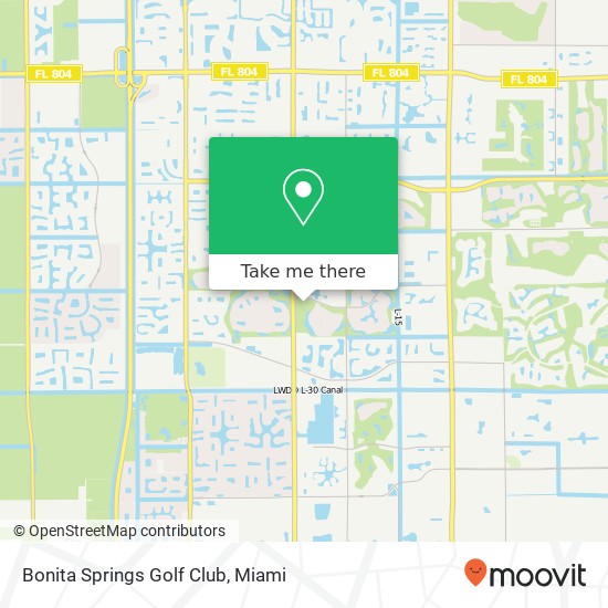 Mapa de Bonita Springs Golf Club