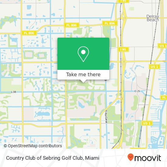 Country Club of Sebring Golf Club map