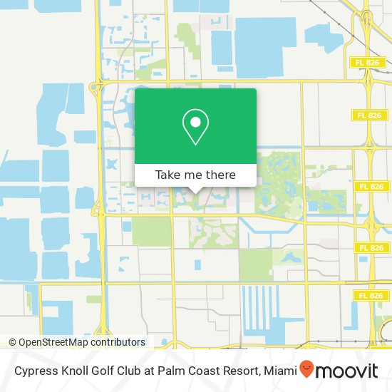 Mapa de Cypress Knoll Golf Club at Palm Coast Resort